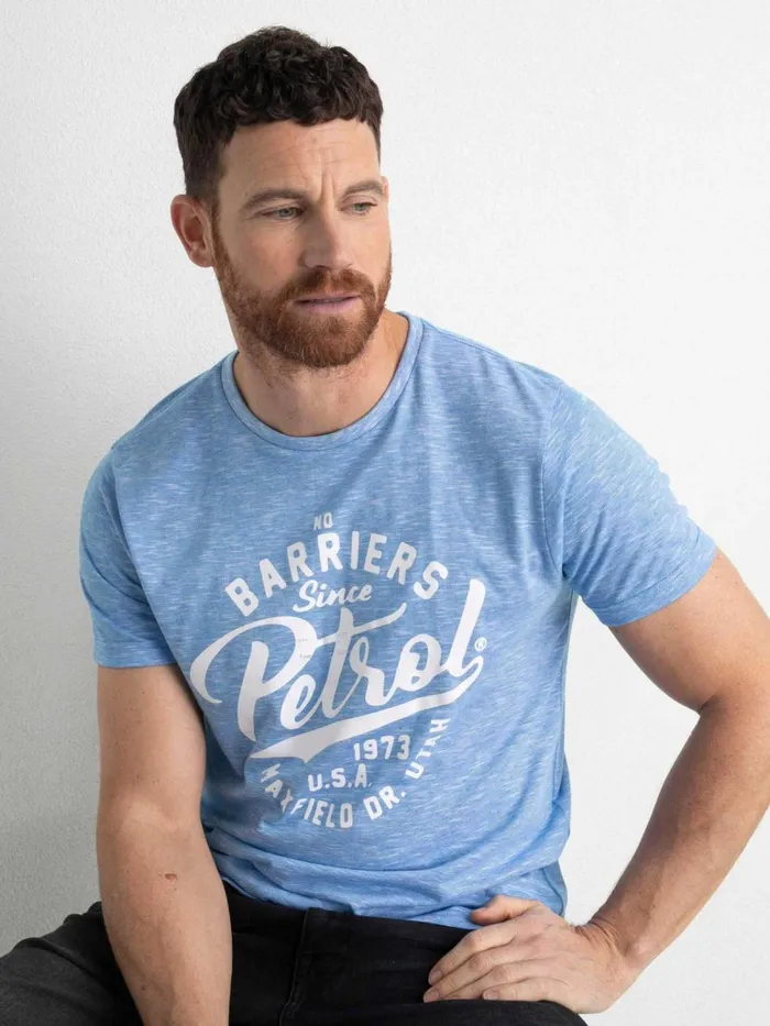 Men TShirts Petrol Industries Marl TShirt Electric Blue