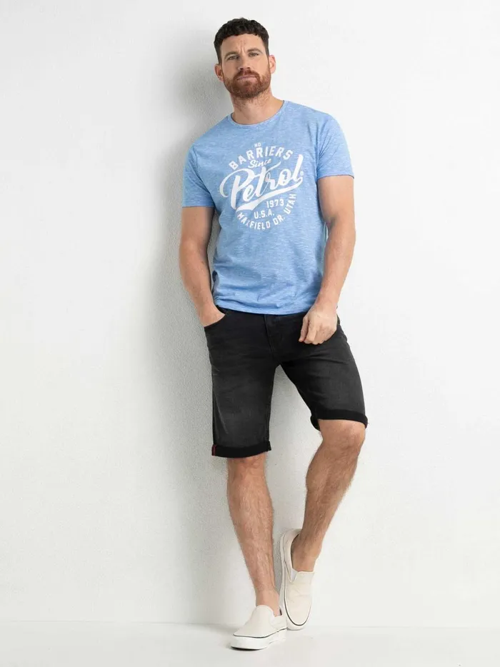 Men TShirts Petrol Industries Marl TShirt Electric Blue