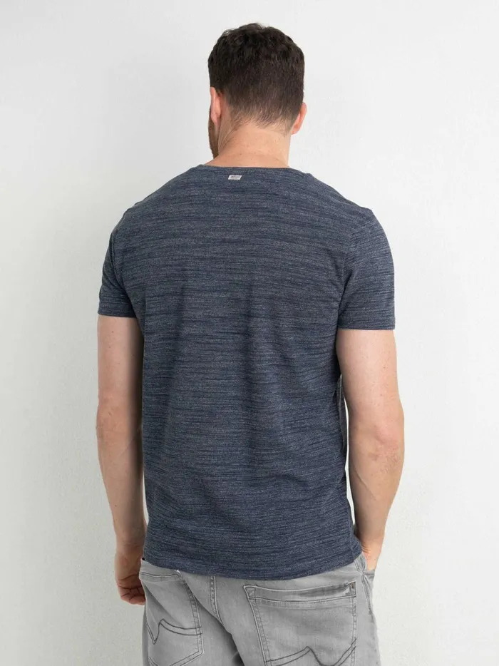 Men TShirts Petrol Industries Melee Pocket VNeck Midnight Navy