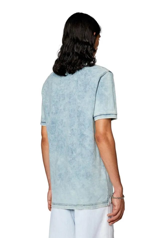 Men TSmithZip Light Blue Diesel Tshirts Men TSmithZip Light Blue Diesel Tshirts