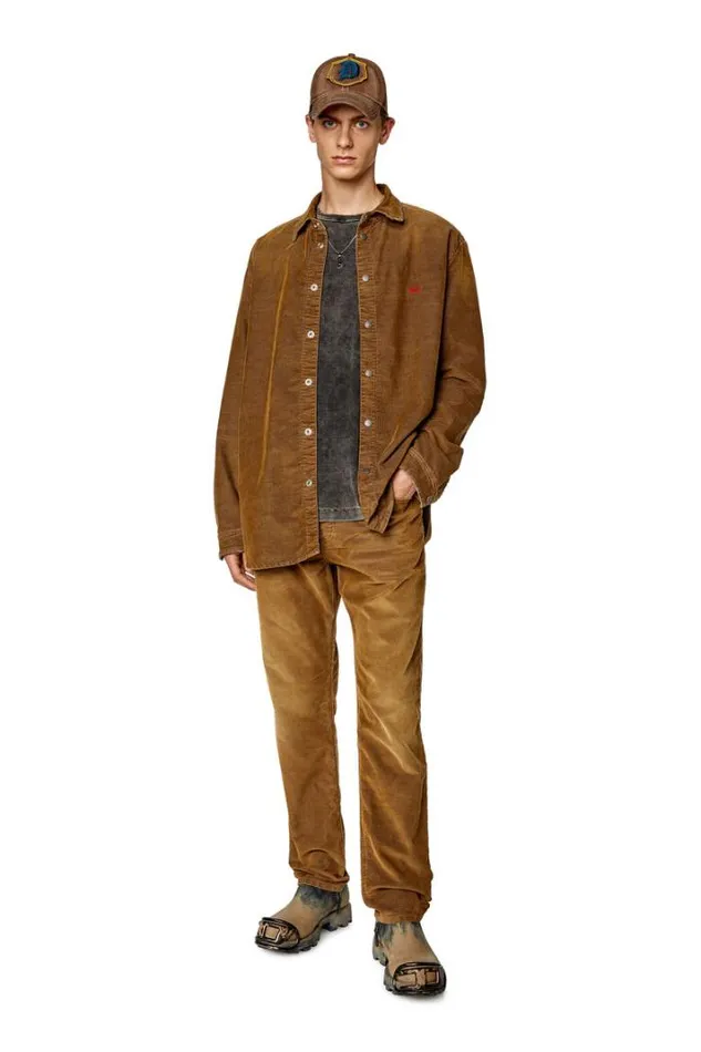 Men Tapered Jeans 2023 DFinitive 003gj Brown Diesel Tapered
