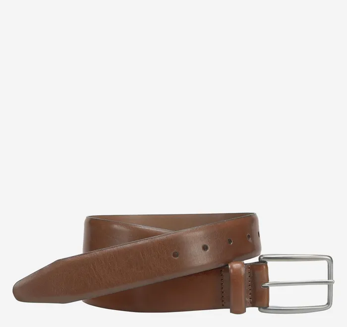 Men Vintage Dress Belt Tan JohnstonandMurphy Belts