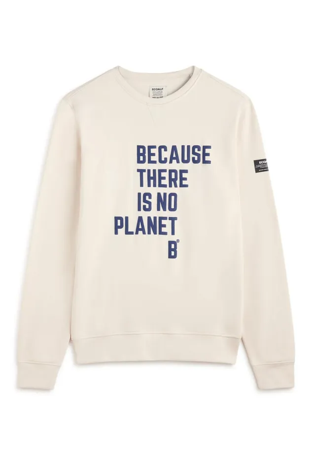 Men White Aix Sweatshirt Ecoalf Sweatshirts