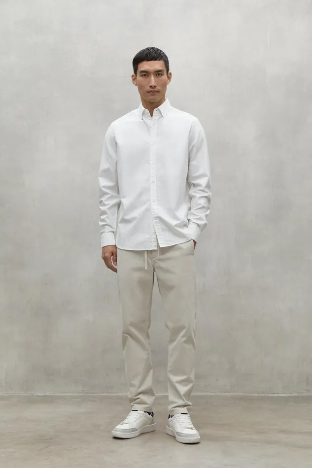 Men White Antonio Shirt Ecoalf Shirts