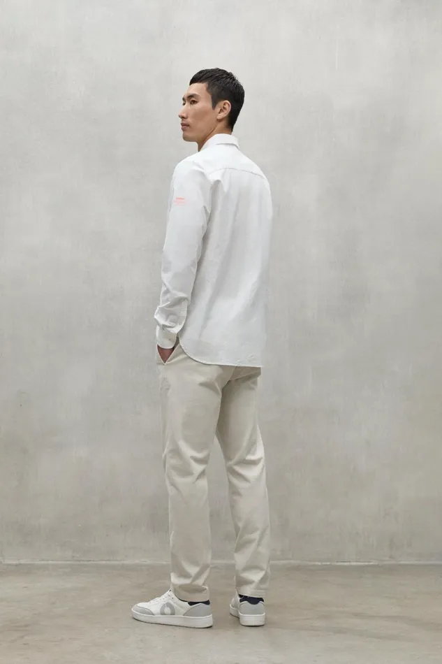 Men White Antonio Shirt Ecoalf Shirts