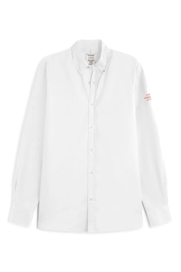 Men White Antonio Shirt Ecoalf Shirts
