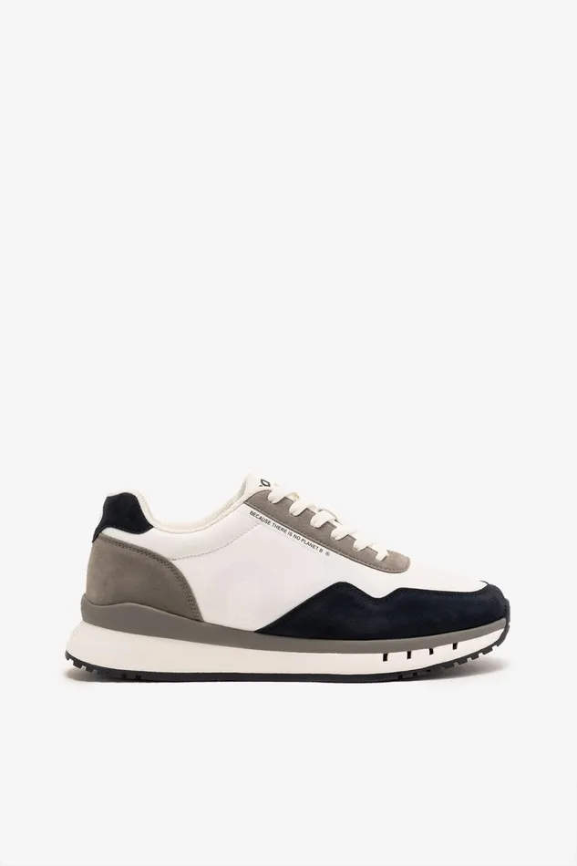 Men White Sicilia Vegan Leather Trainers Ecoalf Sneakers