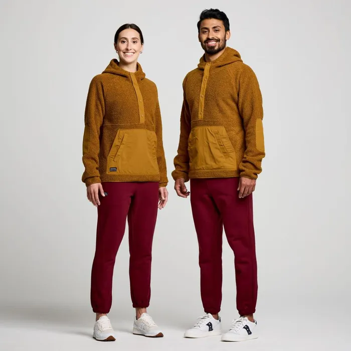 MenWomen Recovery Sherpa Pullover Bronze Saucony Jackets