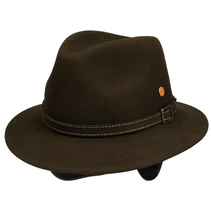 MenWomen Traveler Hats Mayser Dale Trekking Wool Hat Brown