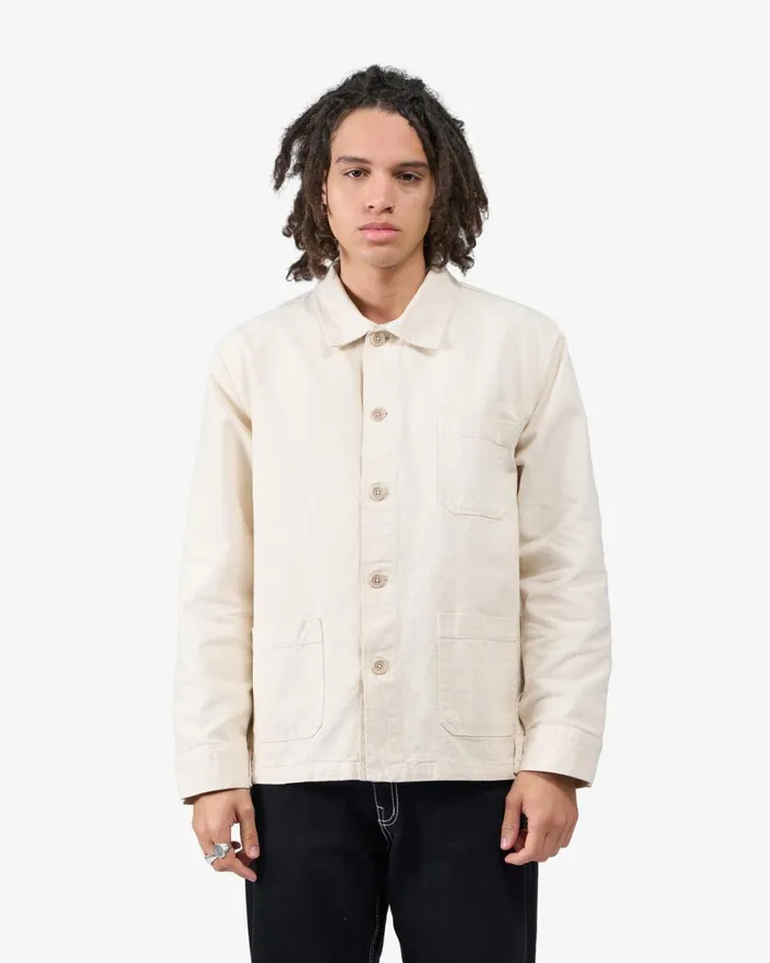 Men Workwear Jackets Colorful Standard Organic Workwear Jacket Ivory White