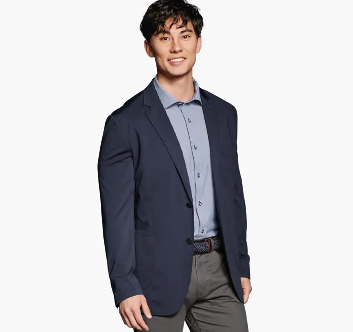 Men Xc Flex Knit Blazer Navy JohnstonandMurphy Blazers