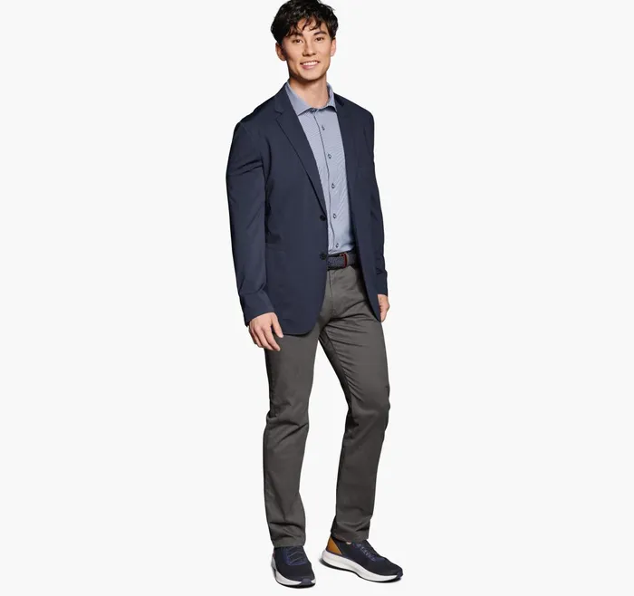 Men Xc Flex Knit Blazer Navy JohnstonandMurphy Blazers Men Xc Flex Knit Blazer Navy JohnstonandMurphy Blazers