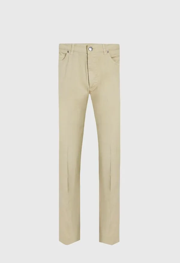 Mens Pants Paulstuart Five Pocket Gabardine Twill Pant Khaki