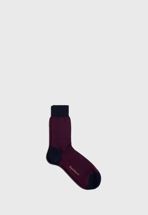Mens Paulstuart Cotton Oxford Sock Grey Socks