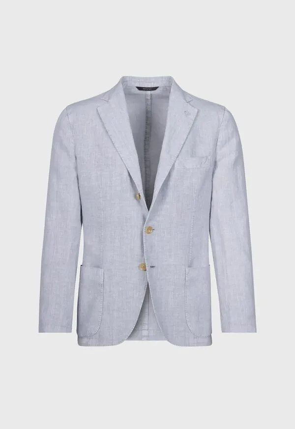 Mens Paulstuart Linen GarmentDyed Jacket Indigo Blazers and Jackets