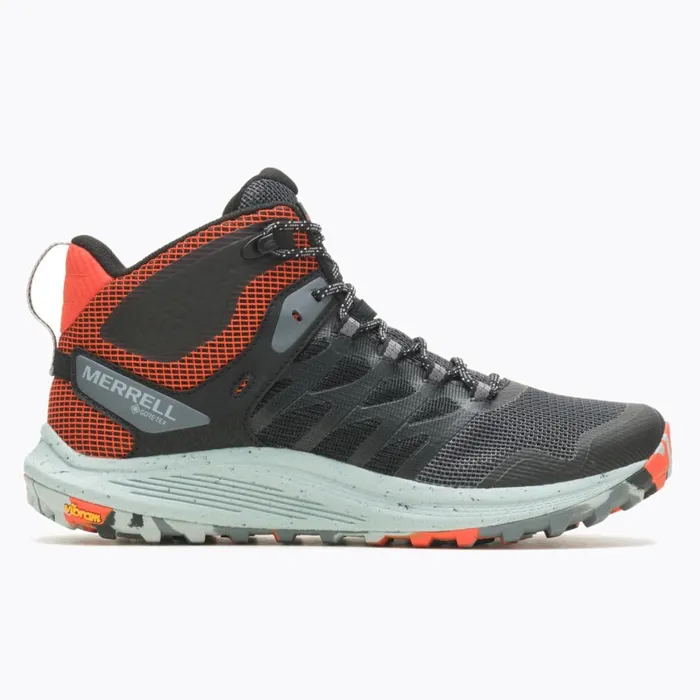 Merrell Boots Men Nova 3 Mid GoreTex Blacktangerine