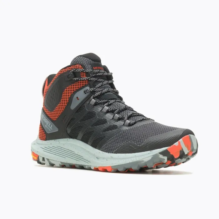Merrell Boots Men Nova 3 Mid GoreTex Blacktangerine