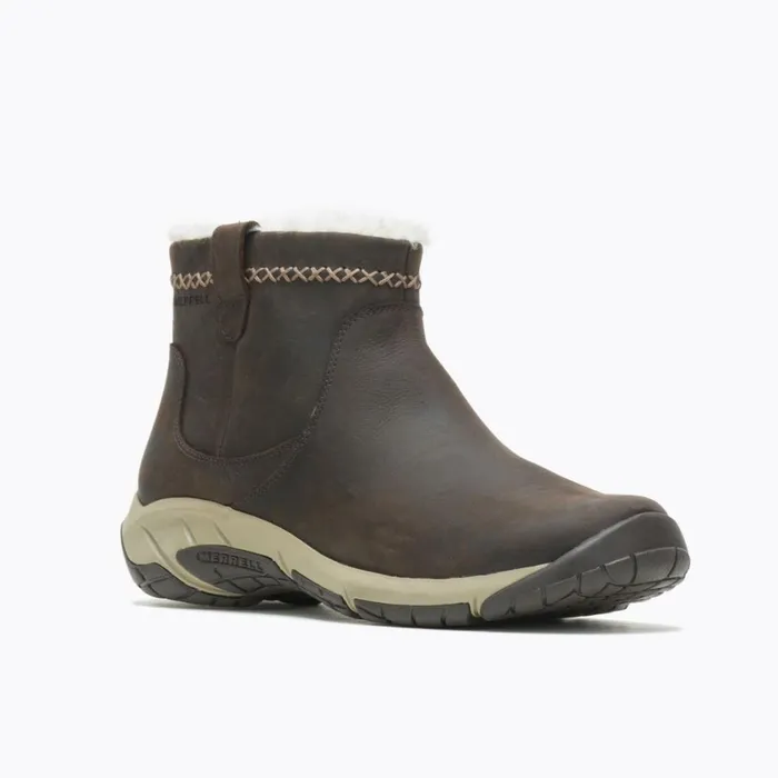Merrell Boots Women Encore 4 Bluff Zip Polar Waterproof Wide Width Espresso