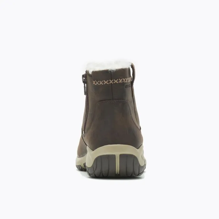 Merrell Boots Women Encore 4 Bluff Zip Polar Waterproof Wide Width Espresso