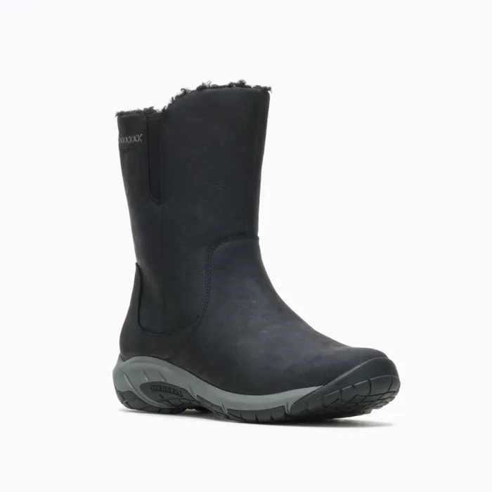 Merrell Boots Women Encore 4 Tall Zip Polar Waterproof Wide Width Black
