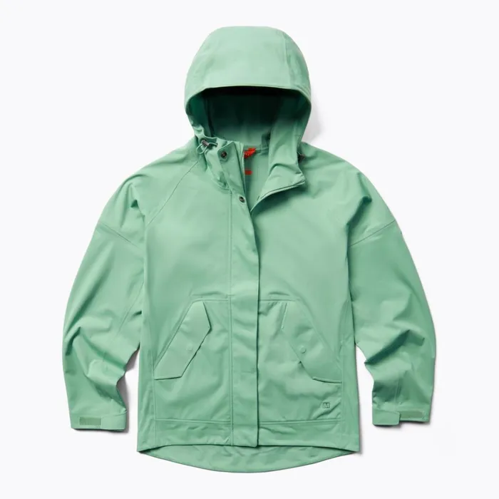 Merrell Outerwear Women Whisper Rain Shell Jade