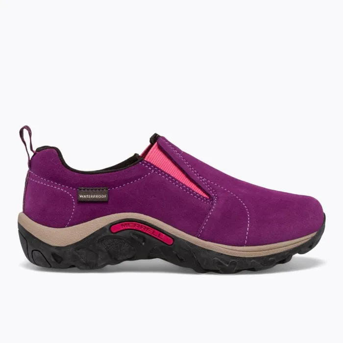 Merrell Wide Widths Kids Big Jungle Moc Frosty Waterproof Winterberry