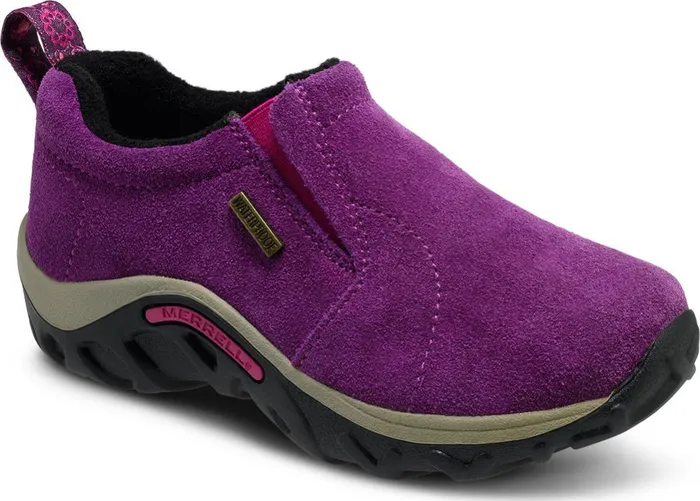 Merrell Wide Widths Kids Big Jungle Moc Frosty Waterproof Winterberry