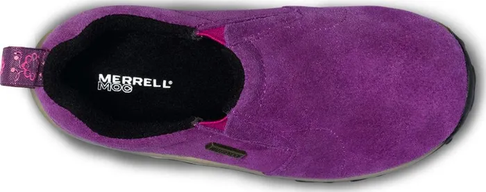 Merrell Wide Widths Kids Big Jungle Moc Frosty Waterproof Winterberry