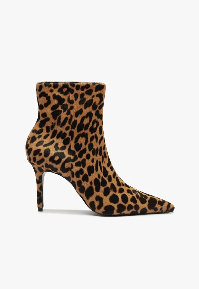 Mikki Leather Bootie Snake Printed Women Schutz Shoes Mikki Boots