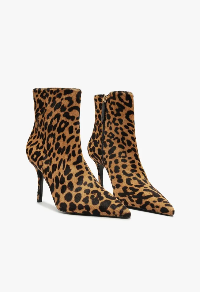 Mikki Leather Bootie Snake Printed Women Schutz Shoes Mikki Boots