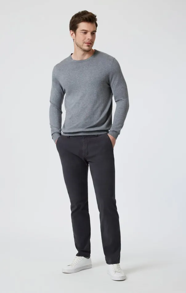 Milton Slim Straight Leg In Ash Luxe Twill Men Mavi Jeans Pants