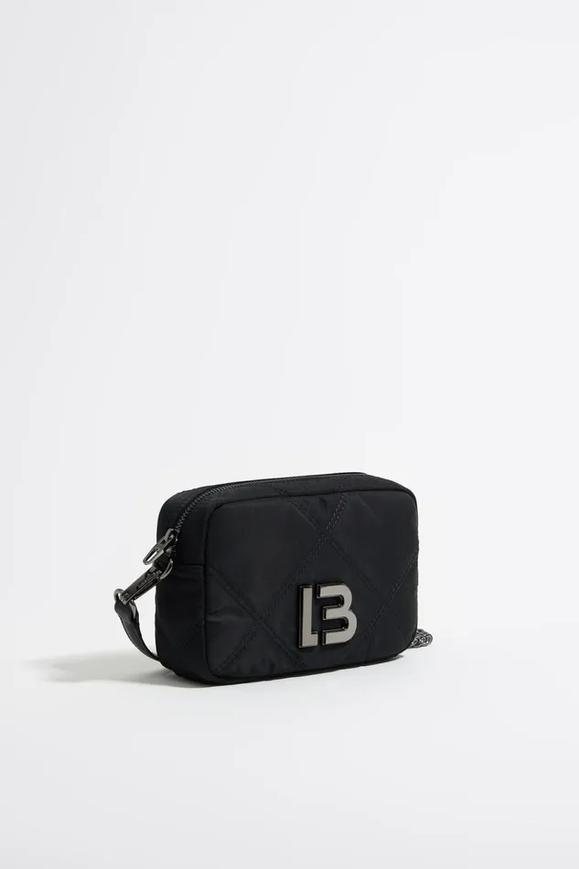 Mini Black Padded Nylon Bag Black Women Bimba Y Lola Crossbody Bags