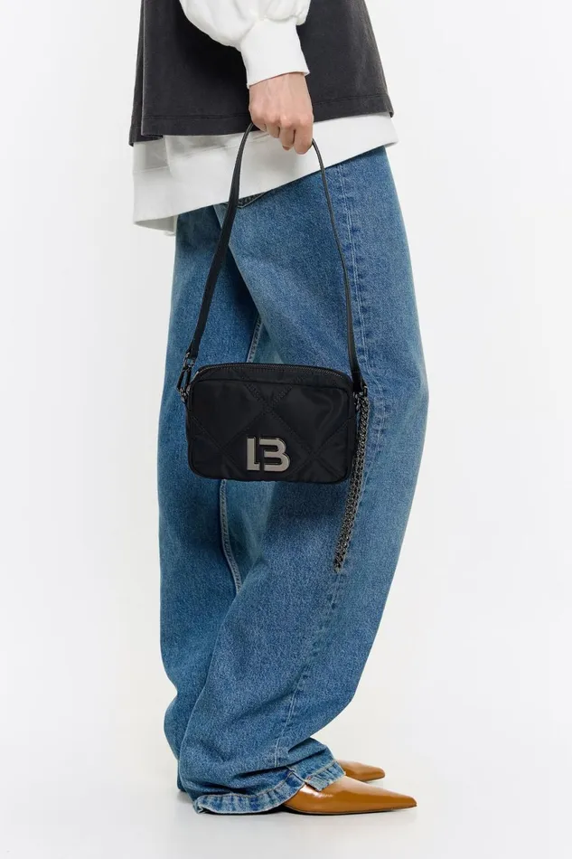 Mini Black Padded Nylon Bag Black Women Bimba Y Lola Crossbody Bags Mini Black Padded Nylon Bag Black Women Bimba Y Lola Crossbody Bags