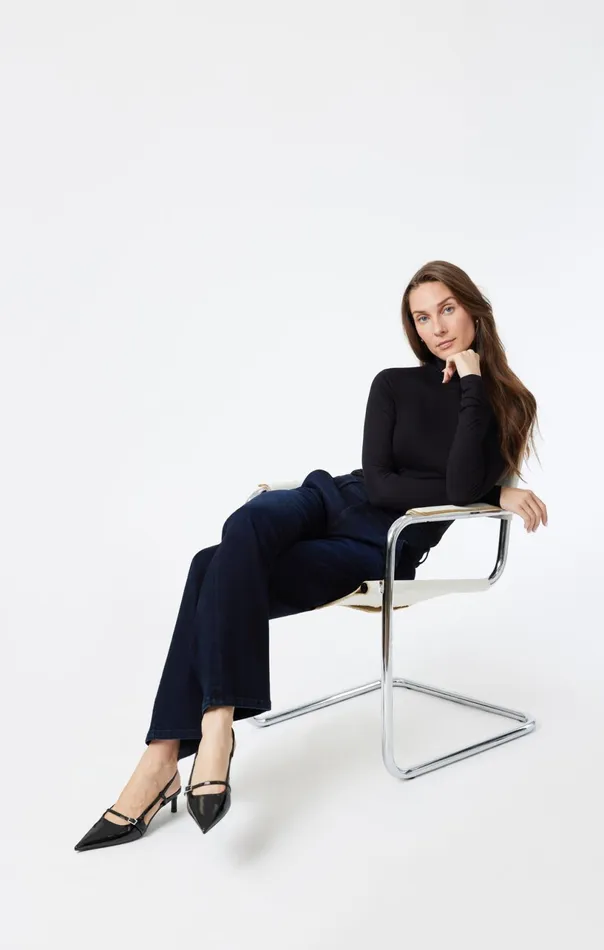 Miracle Wide Leg In Midnight Feather Blue Women Mavi Jeans Denim