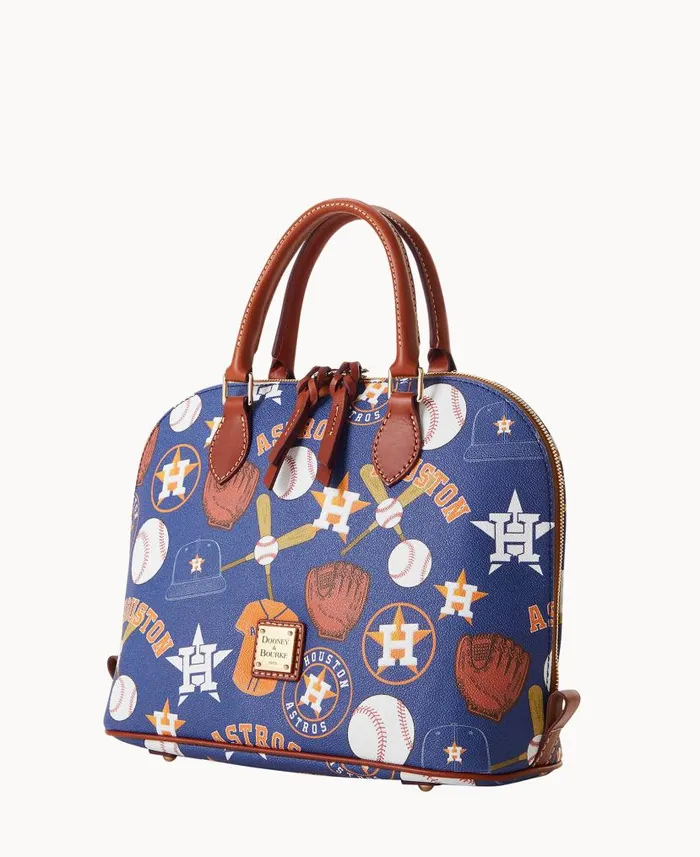 MLB Astros Zip Zip Satchel Astros Woman Dooney and Bourke Satchels MLB Astros Zip Zip Satchel Astros Woman Dooney and Bourke Satchels