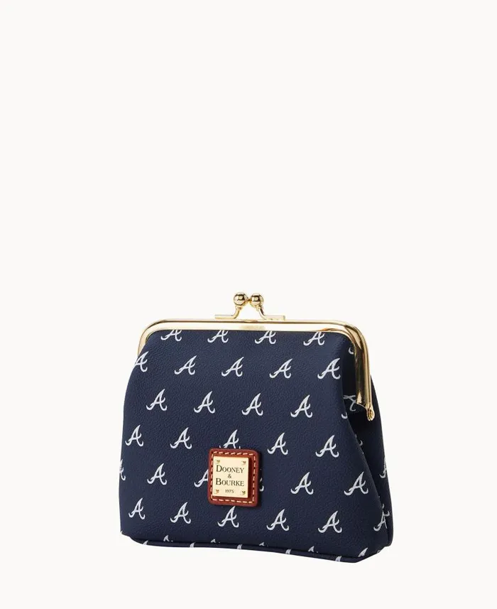 MLB Braves Large Framed Purse Braves ManWoman Dooney and Bourke Wallets MLB Braves Large Framed Purse Braves ManWoman Dooney and Bourke Wallets
