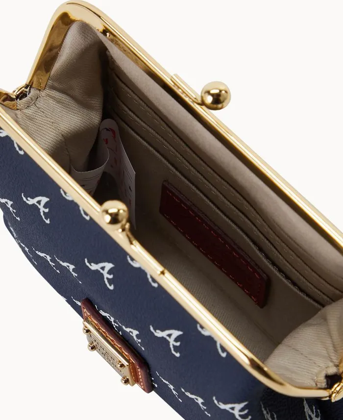 MLB Braves Large Framed Purse Braves ManWoman Dooney and Bourke Wallets MLB Braves Large Framed Purse Braves ManWoman Dooney and Bourke Wallets