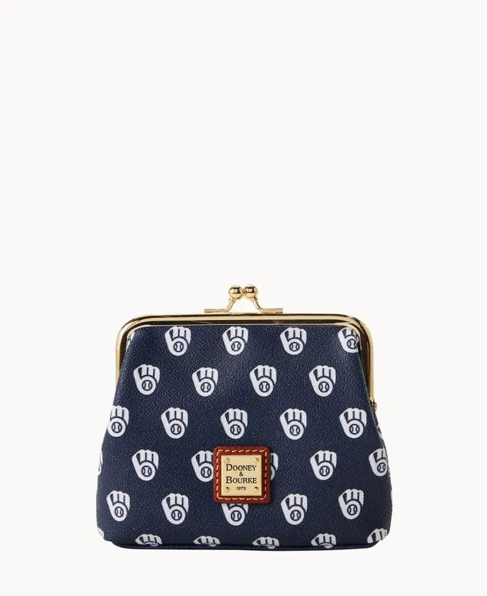 MLB Brewers Large Framed Purse Brewers ManWoman Dooney and Bourke Wallets