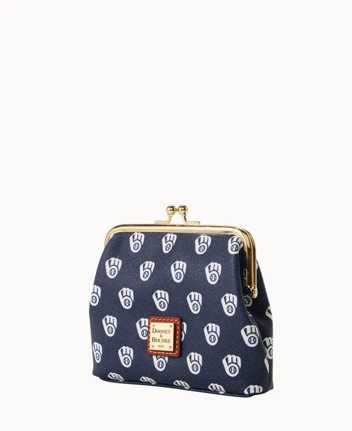 MLB Brewers Large Framed Purse Brewers ManWoman Dooney and Bourke Wallets