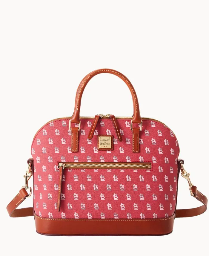 MLB Cardinals Domed Zip Satchel Cardinals Woman Dooney and Bourke Satchels