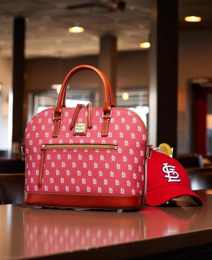 MLB Cardinals Domed Zip Satchel Cardinals Woman Dooney and Bourke Satchels MLB Cardinals Domed Zip Satchel Cardinals Woman Dooney and Bourke Satchels