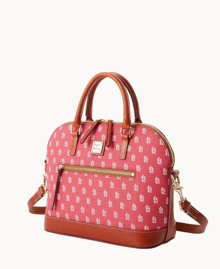 MLB Cardinals Domed Zip Satchel Cardinals Woman Dooney and Bourke Satchels MLB Cardinals Domed Zip Satchel Cardinals Woman Dooney and Bourke Satchels