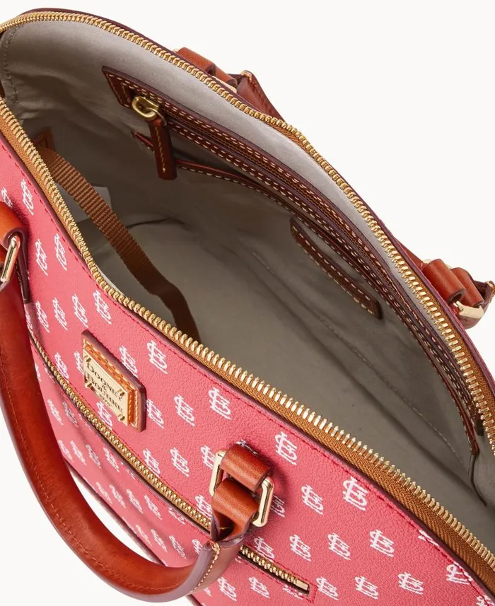 MLB Cardinals Domed Zip Satchel Cardinals Woman Dooney and Bourke Satchels MLB Cardinals Domed Zip Satchel Cardinals Woman Dooney and Bourke Satchels