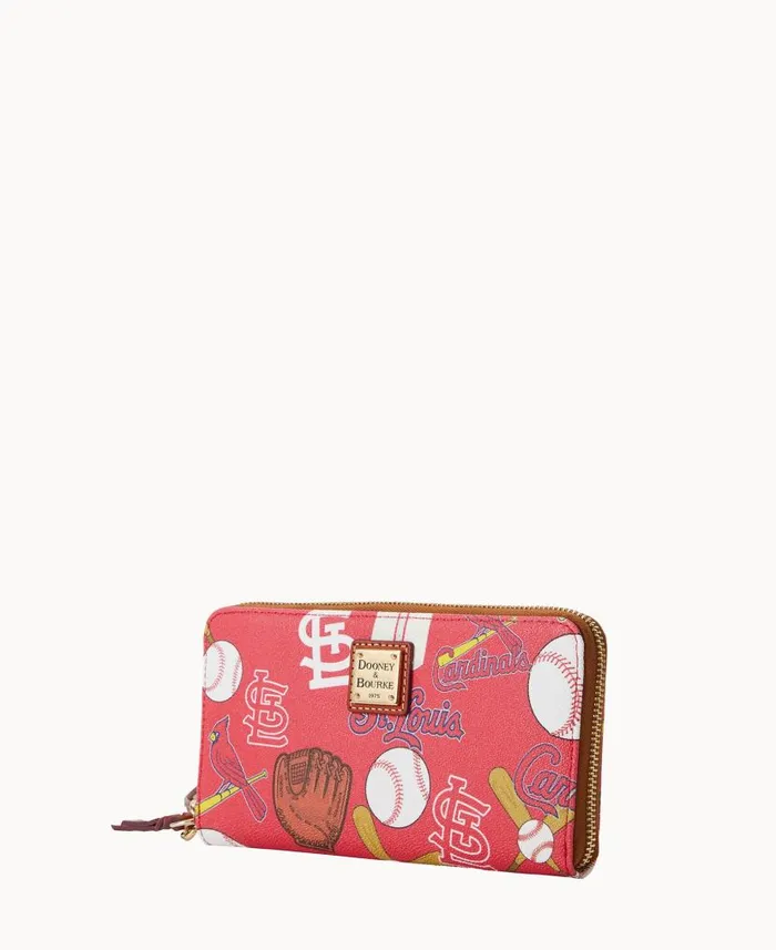 MLB Cardinals Large Zip Around Wristlet Cardinals ManWoman Dooney and Bourke Wallets MLB Cardinals Large Zip Around Wristlet Cardinals ManWoman Dooney and Bourke Wallets