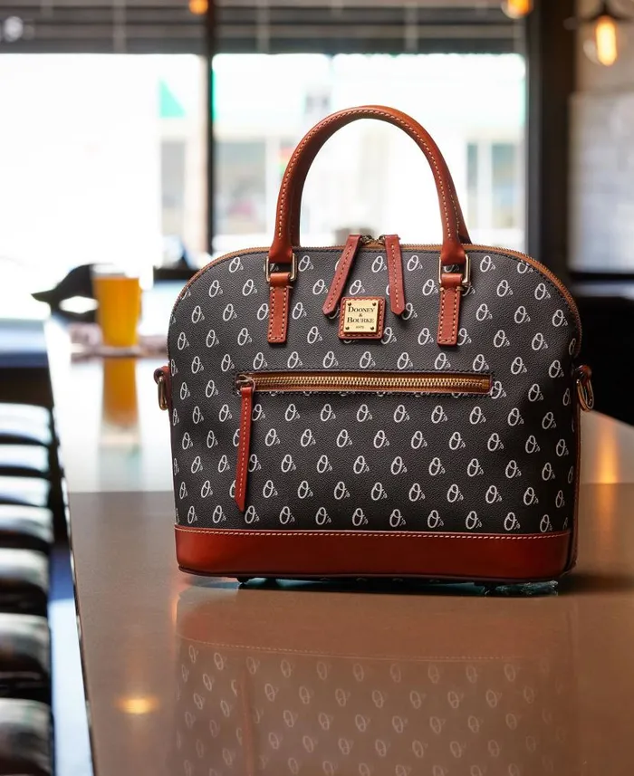 MLB Orioles Domed Zip Satchel Orioles Woman Dooney and Bourke Satchels MLB Orioles Domed Zip Satchel Orioles Woman Dooney and Bourke Satchels