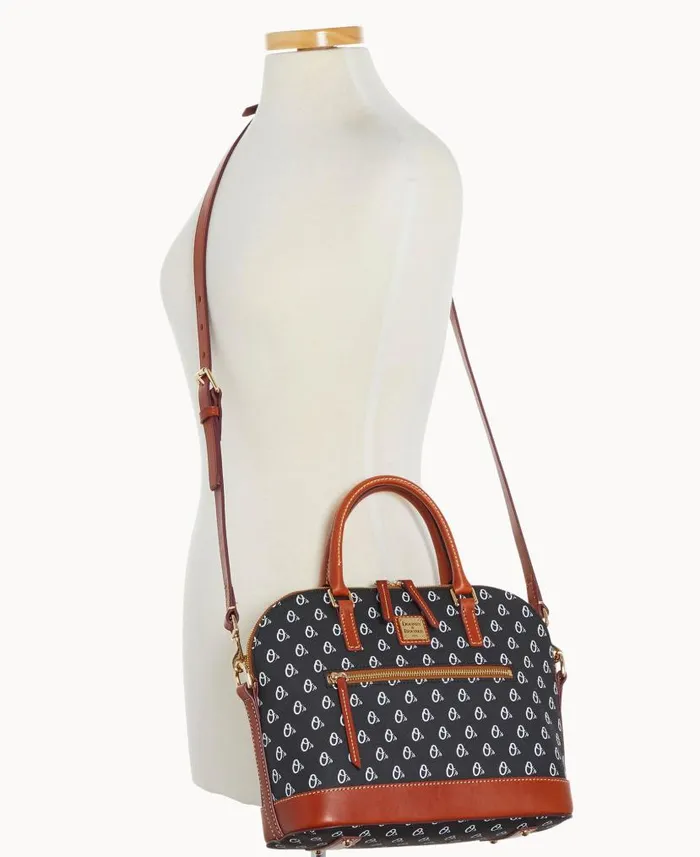MLB Orioles Domed Zip Satchel Orioles Woman Dooney and Bourke Satchels MLB Orioles Domed Zip Satchel Orioles Woman Dooney and Bourke Satchels