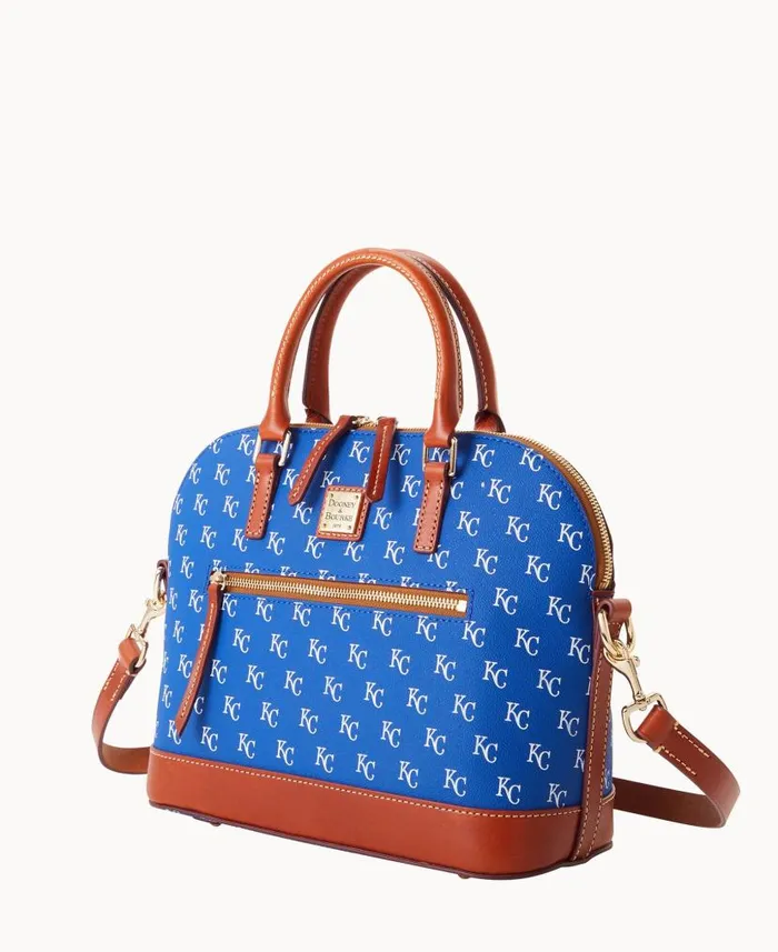 MLB Royals Domed Zip Satchel Royals Woman Dooney and Bourke Satchels MLB Royals Domed Zip Satchel Royals Woman Dooney and Bourke Satchels