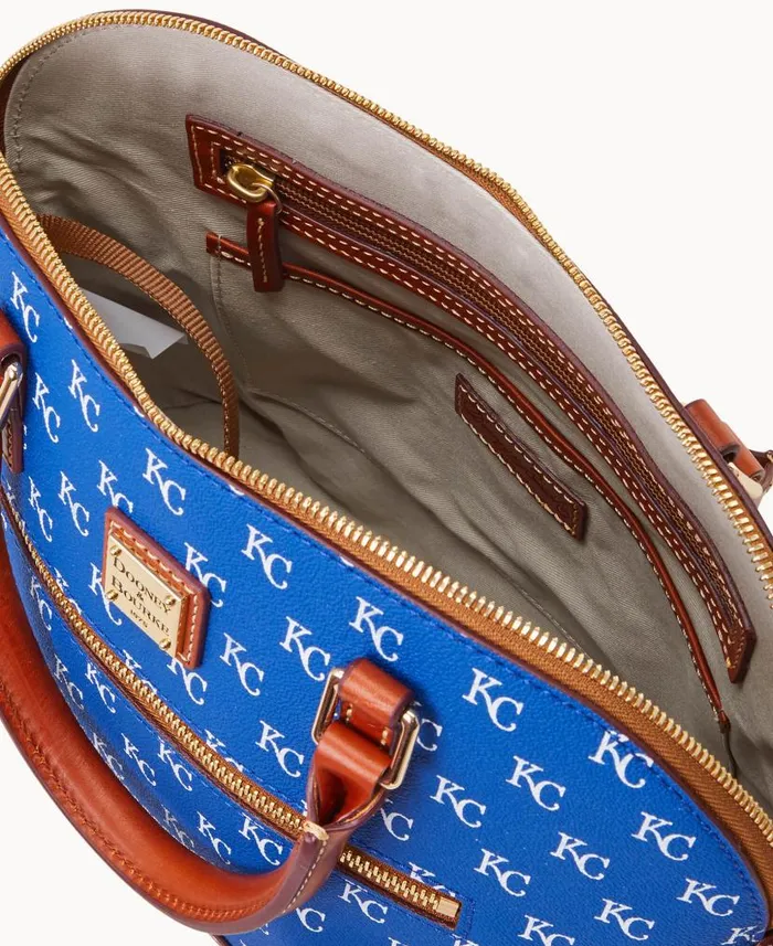 MLB Royals Domed Zip Satchel Royals Woman Dooney and Bourke Satchels MLB Royals Domed Zip Satchel Royals Woman Dooney and Bourke Satchels