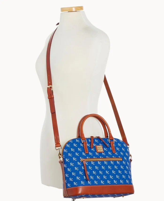 MLB Royals Domed Zip Satchel Royals Woman Dooney and Bourke Satchels MLB Royals Domed Zip Satchel Royals Woman Dooney and Bourke Satchels