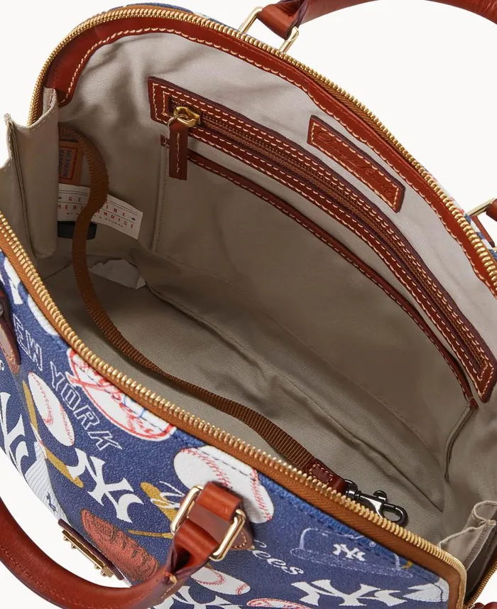 MLB Yankees Zip Zip Satchel Yankees Woman Dooney and Bourke Satchels MLB Yankees Zip Zip Satchel Yankees Woman Dooney and Bourke Satchels